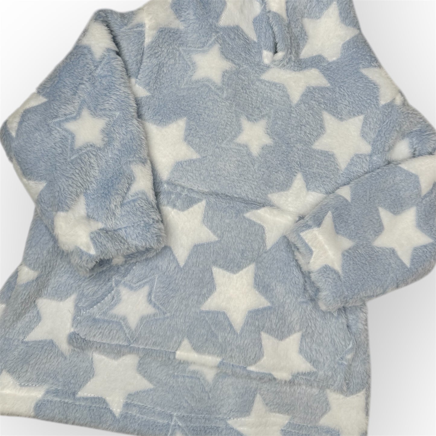 Snuggle Blue Stars Personalised Hoodie