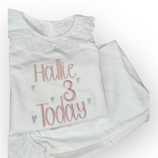 Frill Hearts Birthday Pjyamas