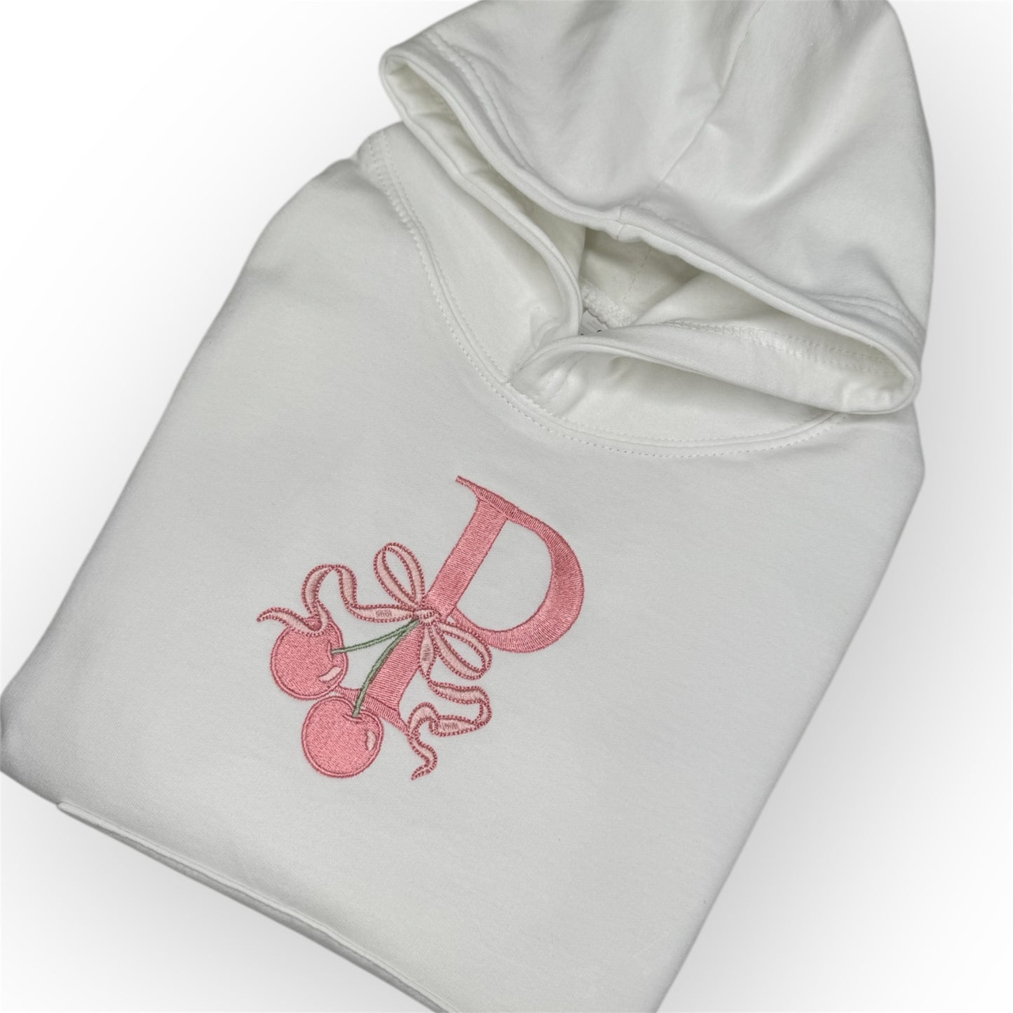 Adults Initial Cherry Hoodie
