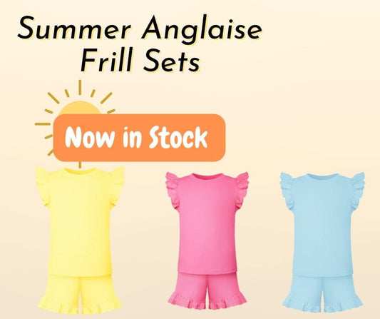 Frill Broderie Personalised Top And Shorts