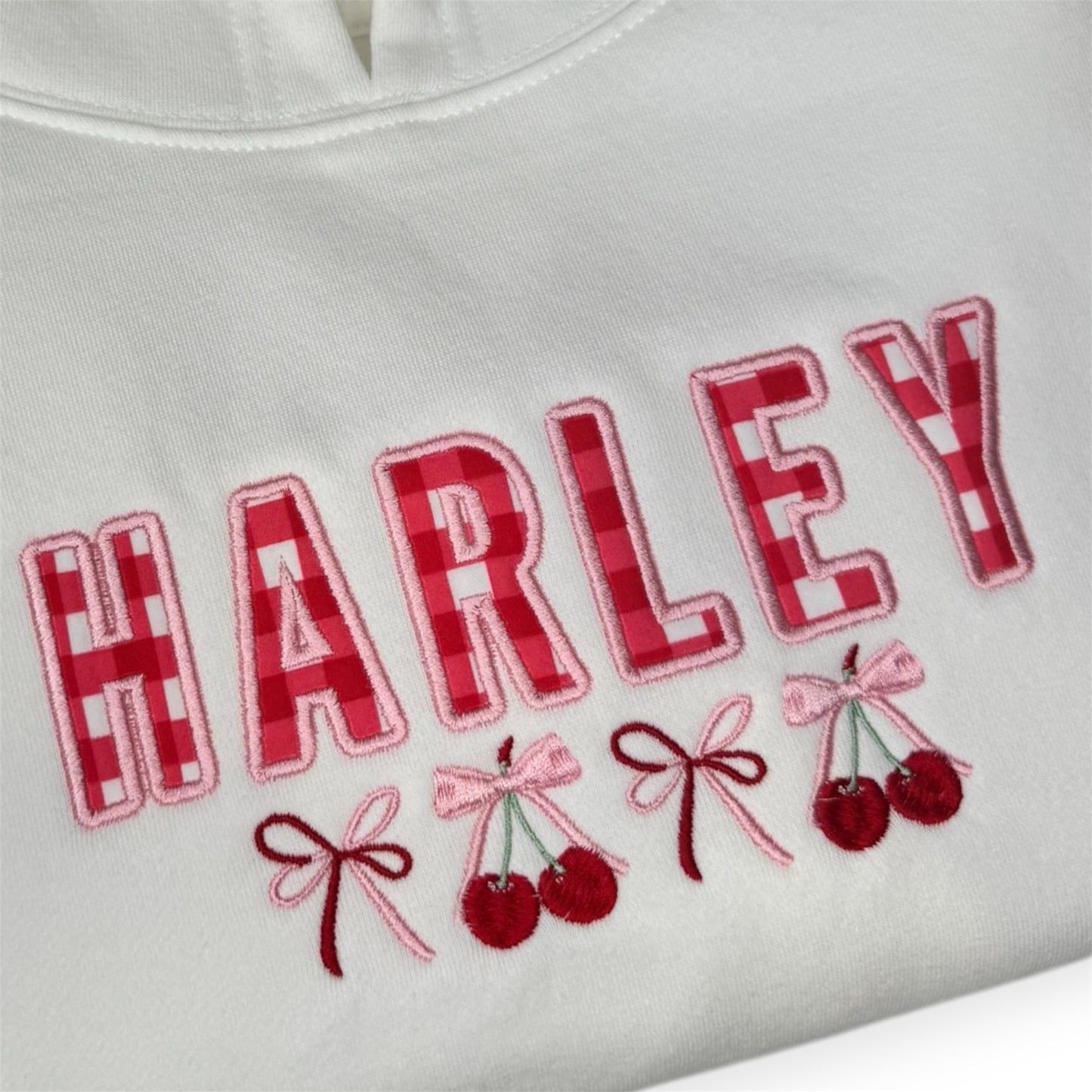 Appliqué Personalised Cherry Hoodie