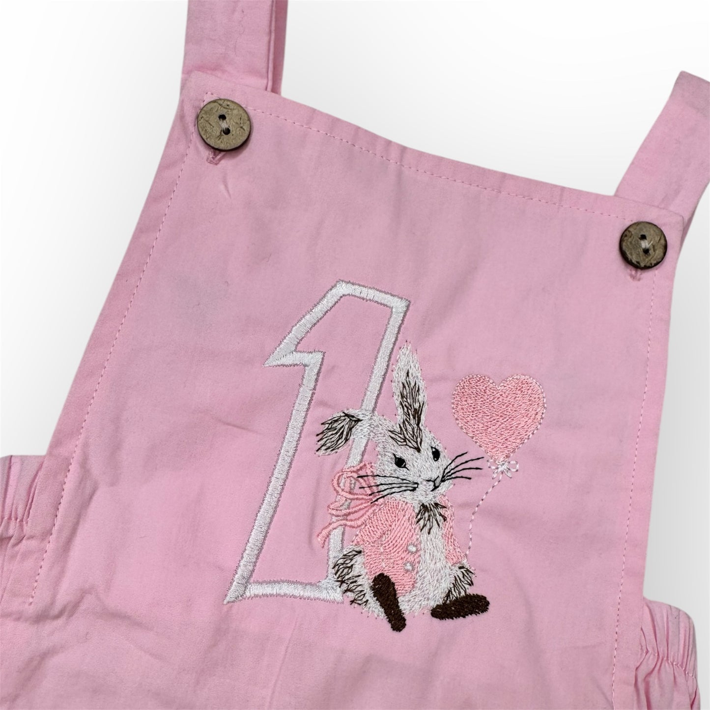 Birthday Bunny Heart Romper