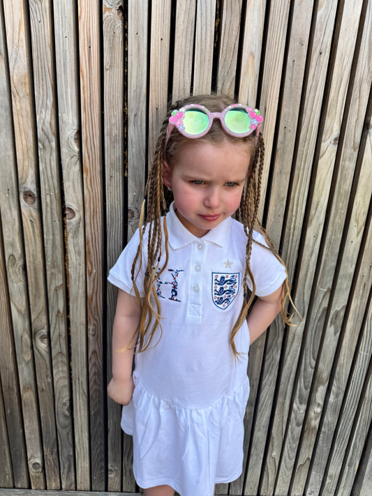 England Personalised Polo Dress