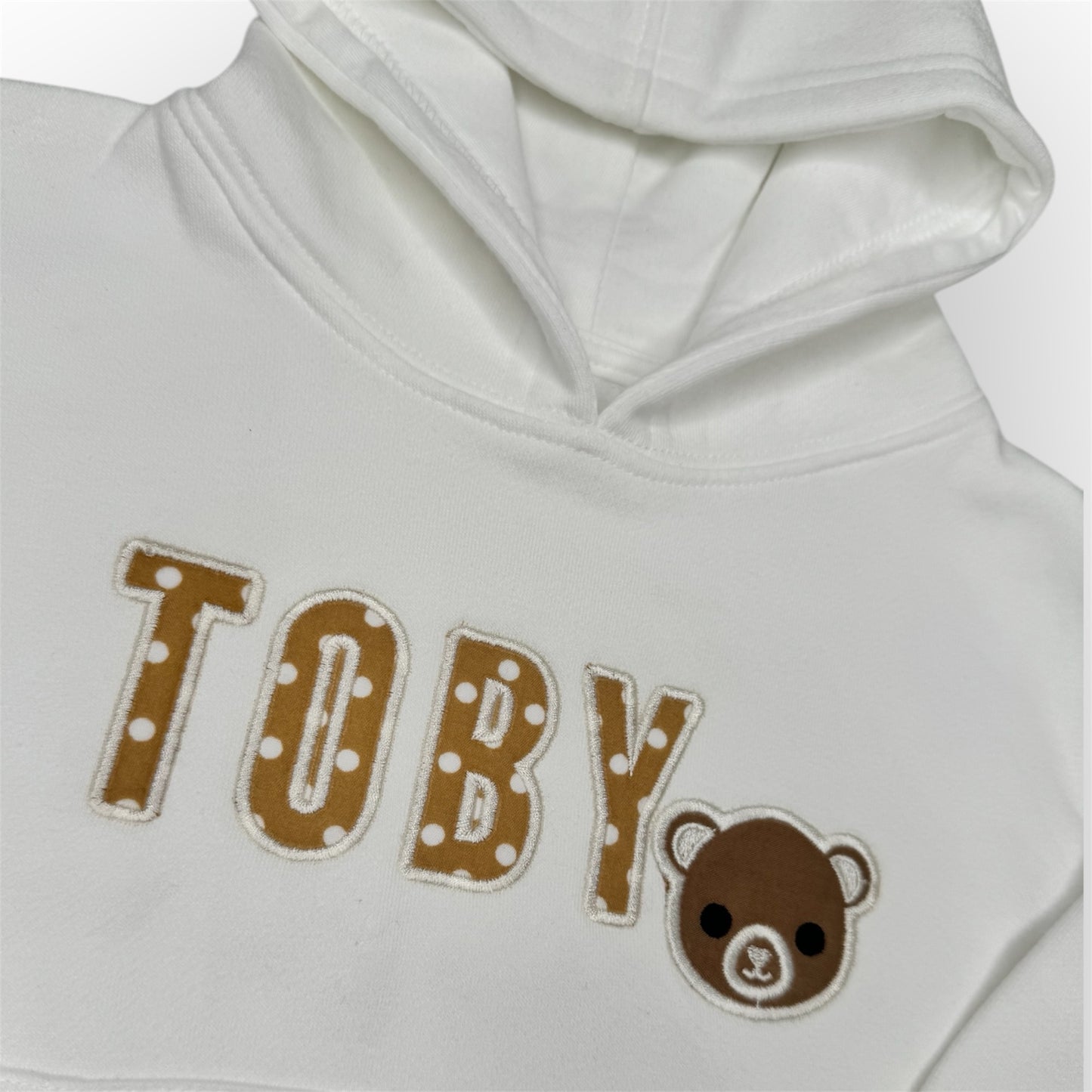 Appliqué Personalised Bear Hoodie