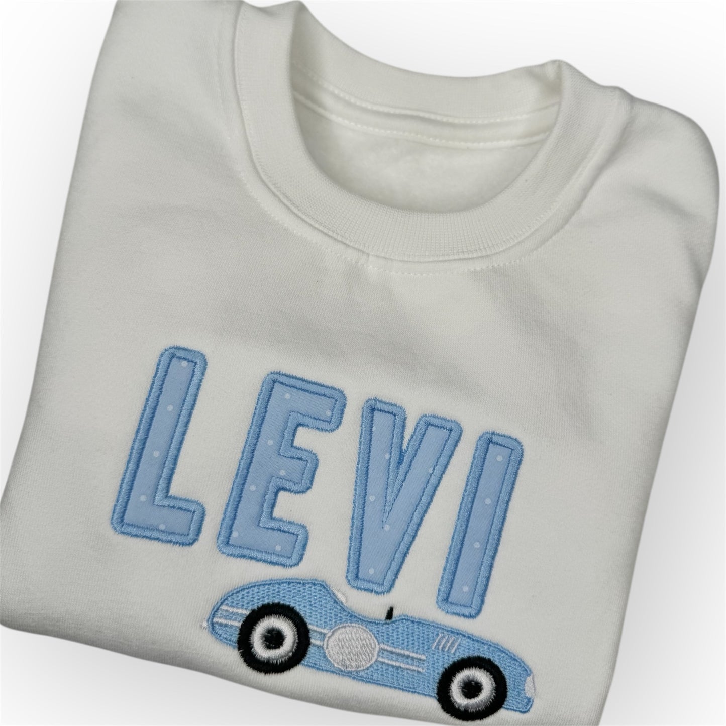 Appliqué Personlised Car Hoodie