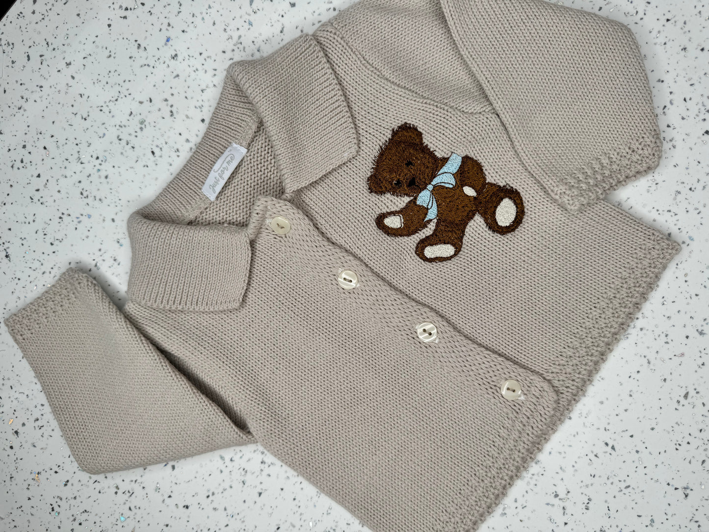 Teddy Bear Personalised Cardigan