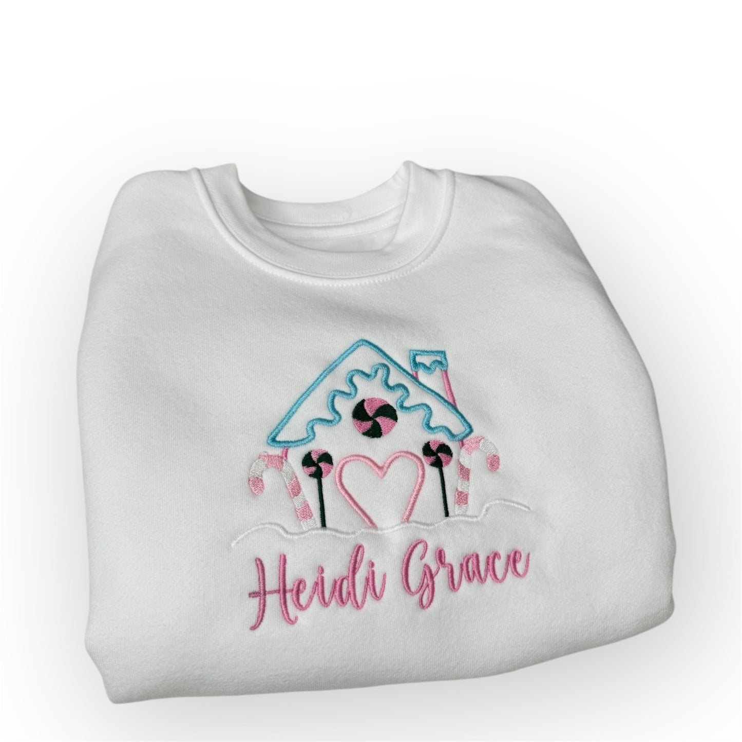 Christmas Gingerbread White Sweatshirt