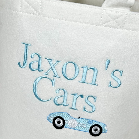 Personalised Car Felt Trug Medium 50L