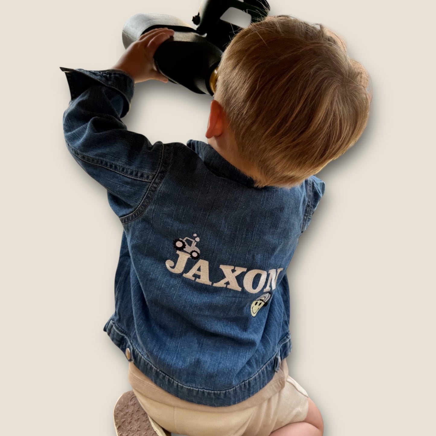 Personalised Denim Jacket Boy Design