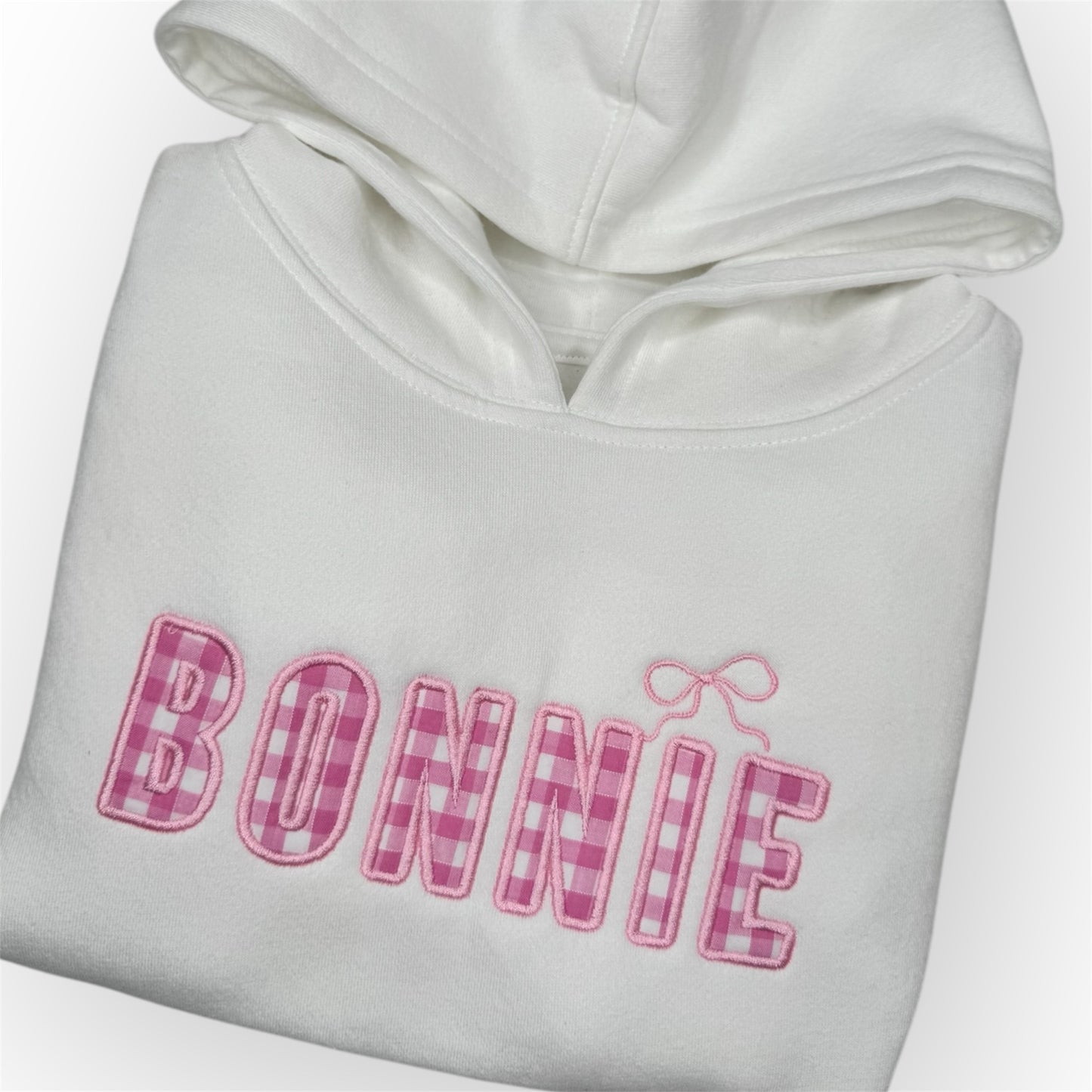 Appliqué Personalised Bow Hoodie