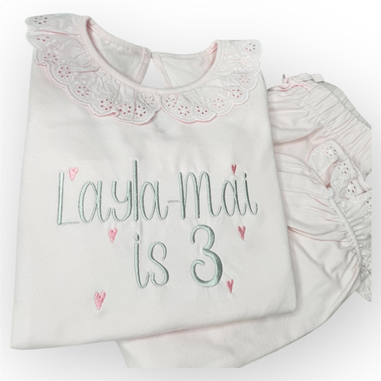 Frill Hearts Birthday Pjyamas