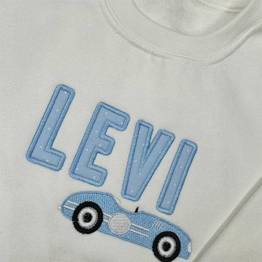Appliqué Personlised Car Hoodie