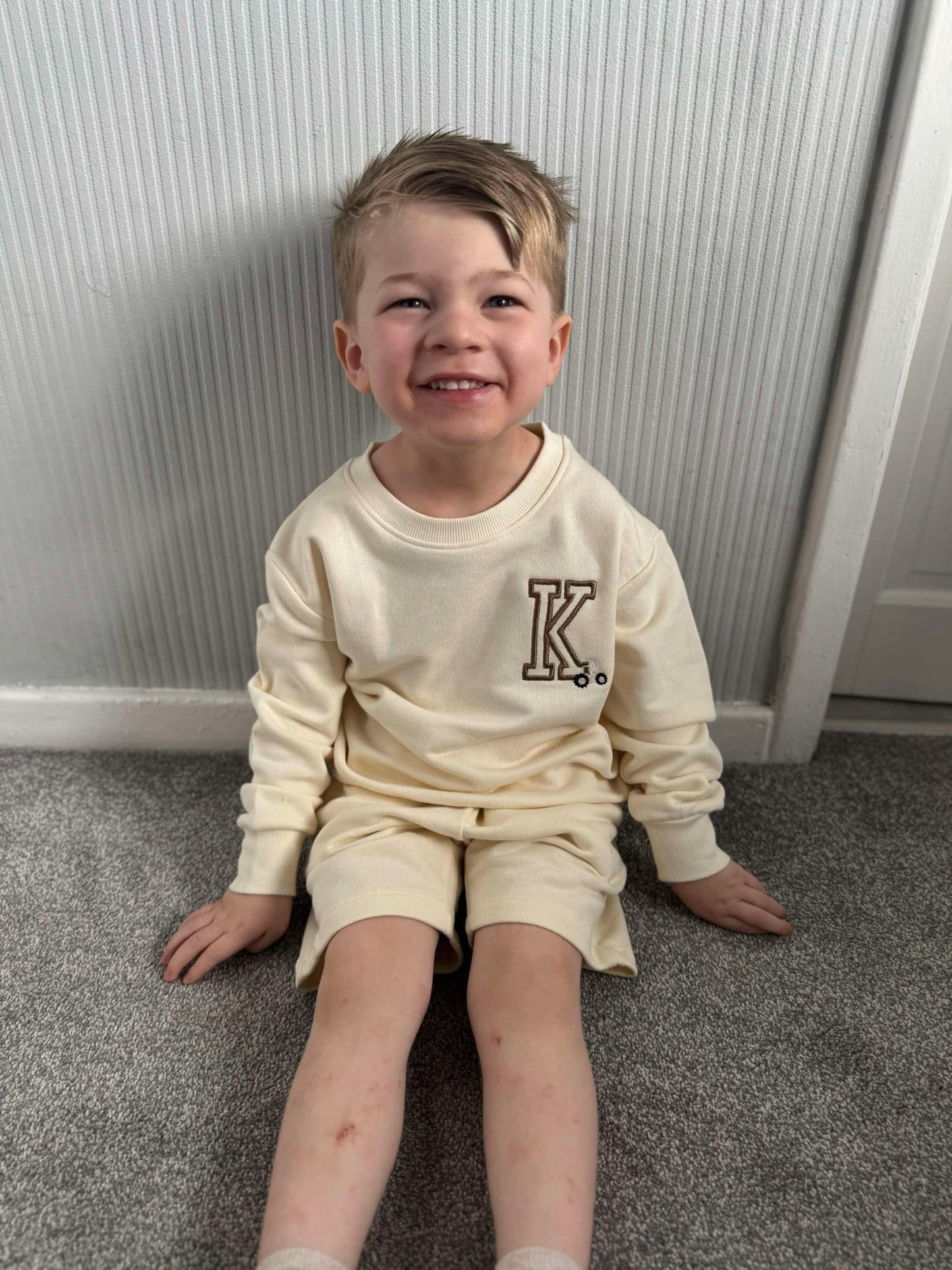 Oversized Initial Digger Sweatshirt and Shorts