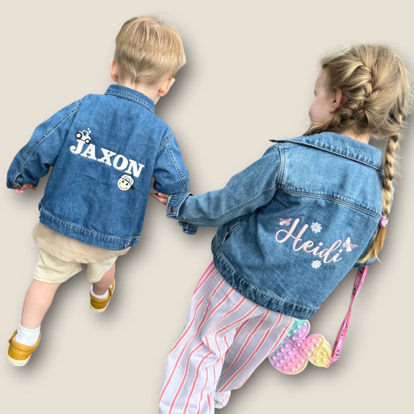 Personalised Denim Jacket Boy Design