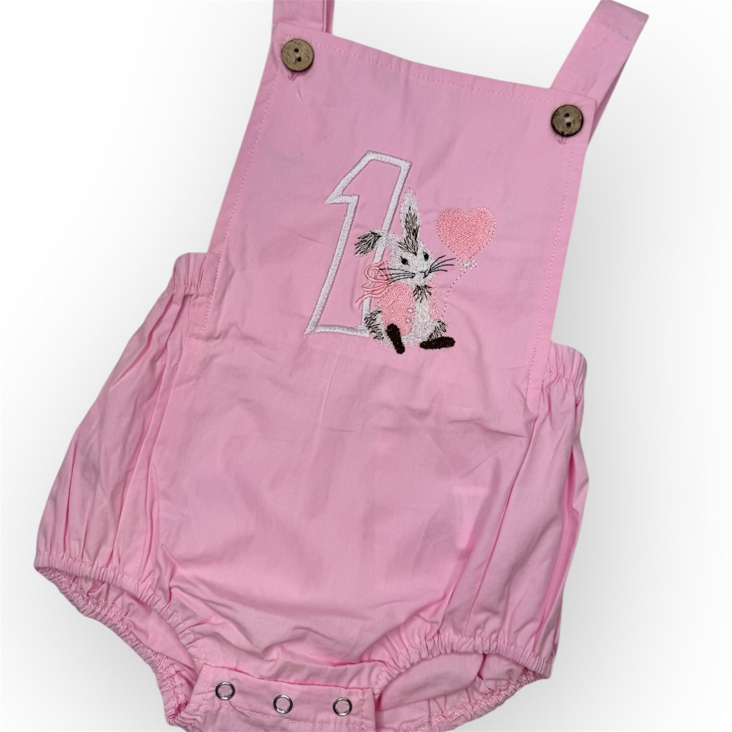 Birthday Bunny Heart Romper