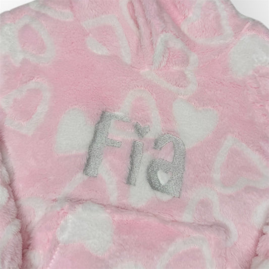 Snuggle Pink Personalised Hoodie