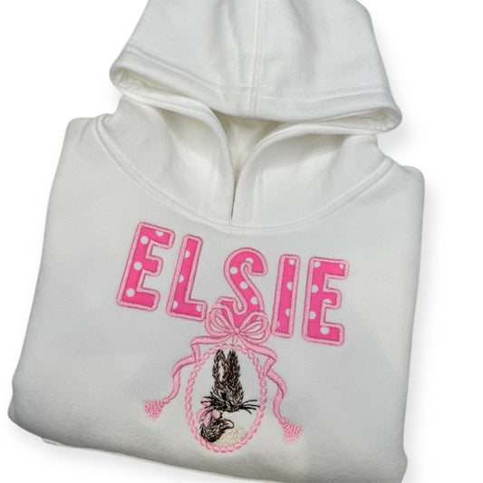 Appliqué Personalised Bunny Hoodie