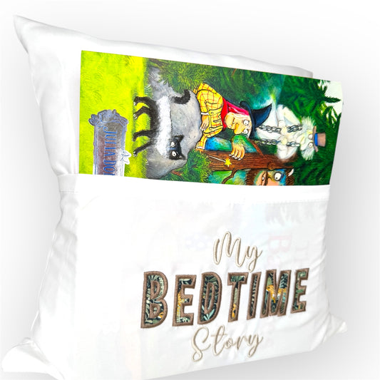 Personalised bedtime book cushion