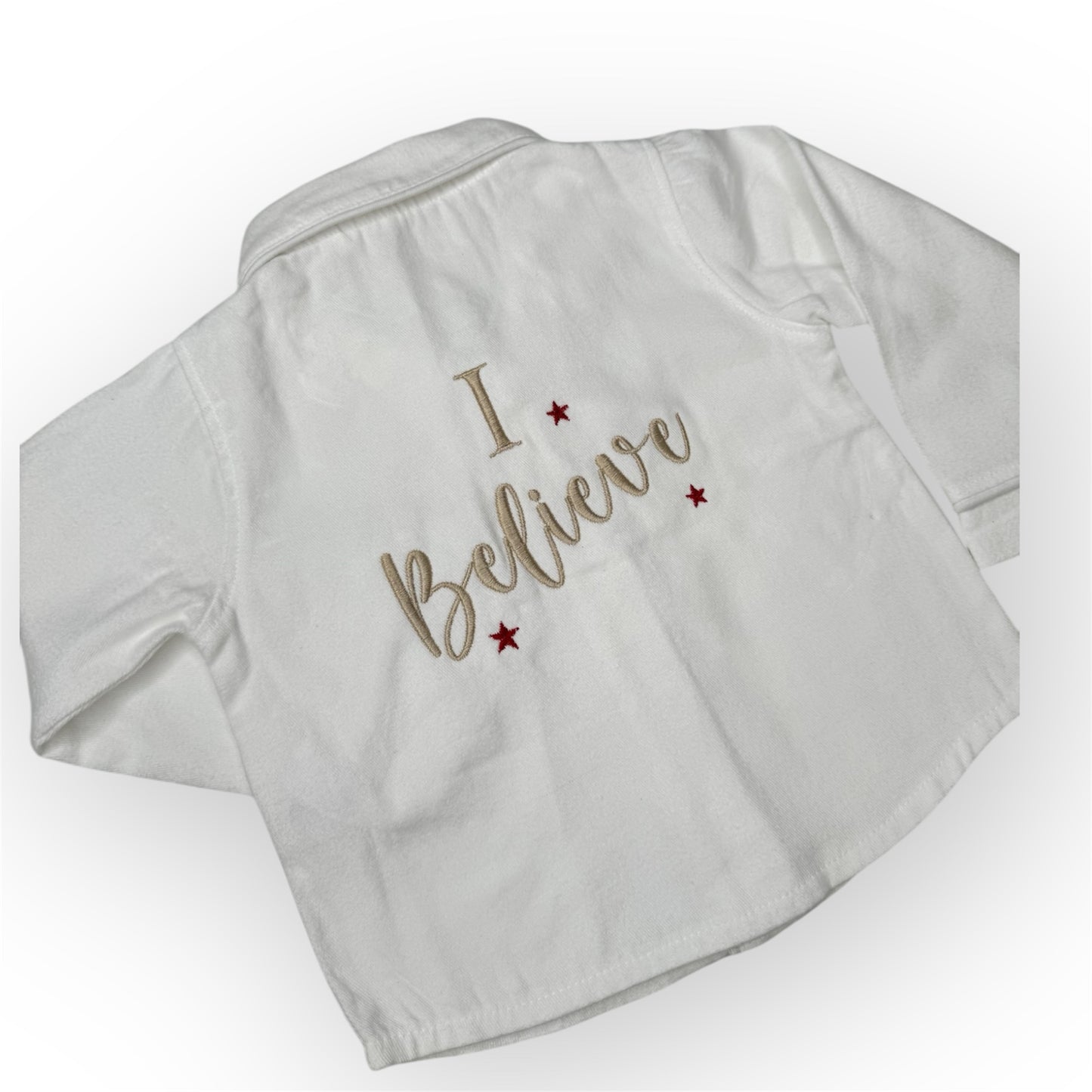 Classic Button up I Believe Christmas Nightwear