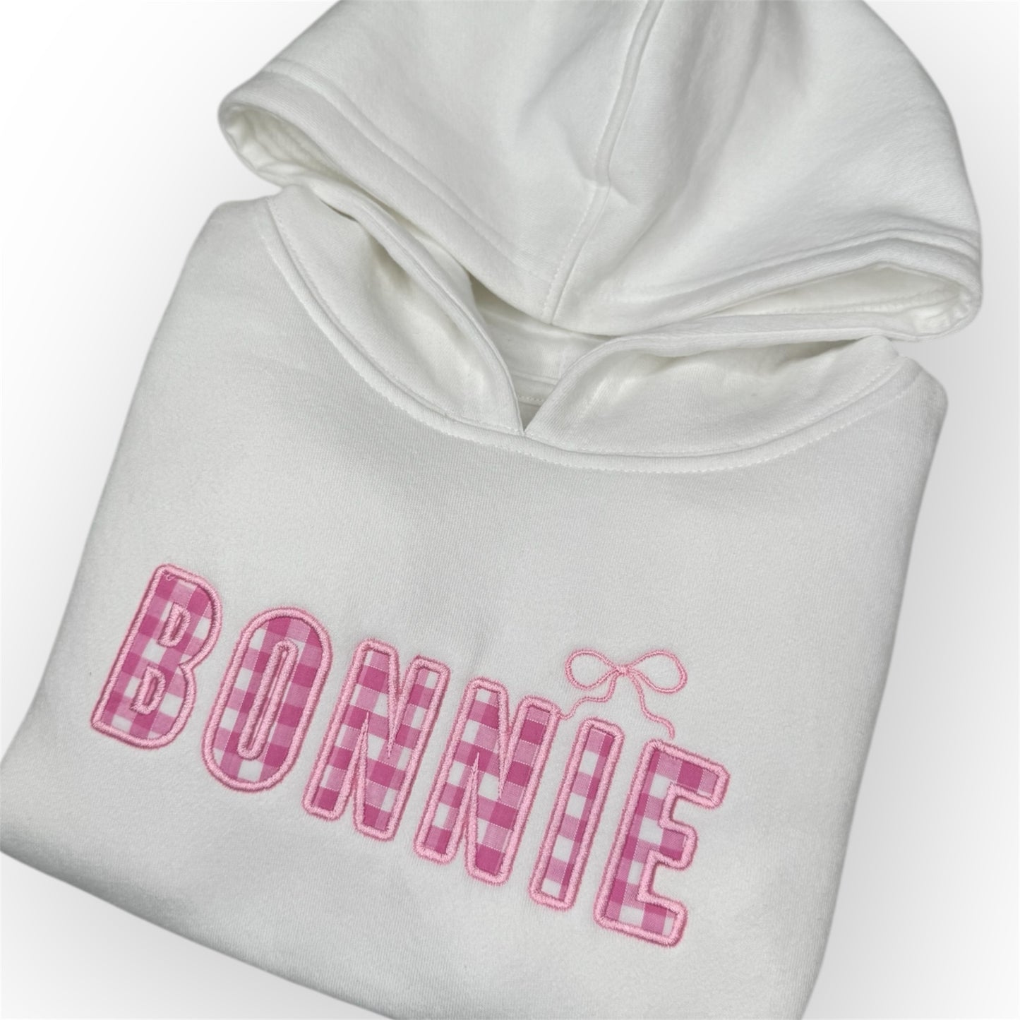 Appliqué Personalised Bow Hoodie
