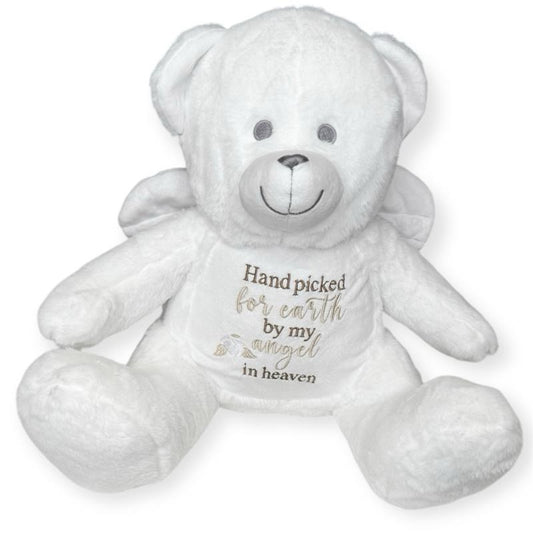 Hand Picked From Heaven Personalised Angel Wings Teddy
