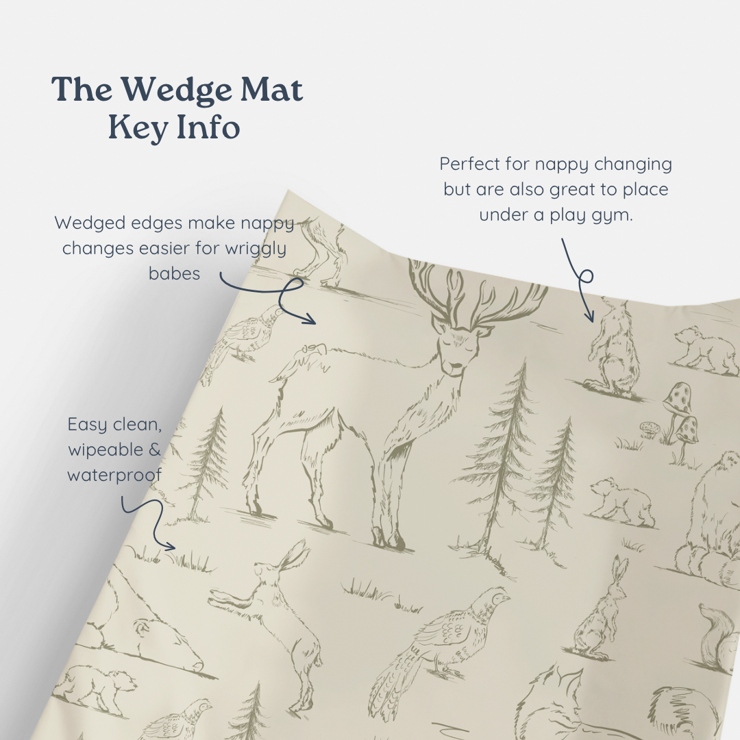 Seashell Anti Roll Wedge Changing Mat