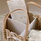 Scallop Edge Nappy Caddy Basket
