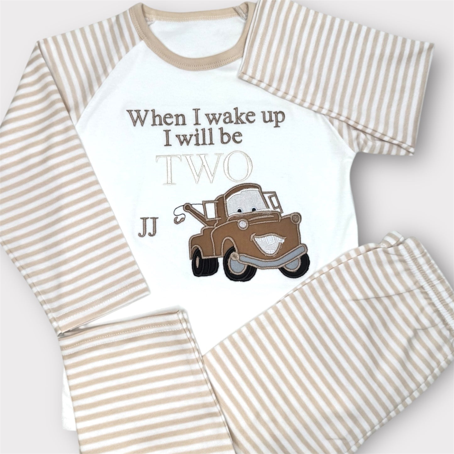 Cars Mater Appliqué Birthday Pjyamas