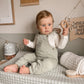 Gingham Sage Green Anti Roll Wedge Baby Changing Mat