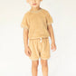 Towelling Cotton Summer Top And Shorts Set