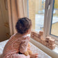 Scallop Anti Roll Wedge Baby Changing Mat - Neutral Beige