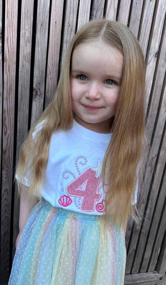 Birthday Number Top Under The Sea Theme 1-10 Years