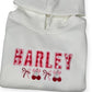Appliqué Personalised Cherry Hoodie