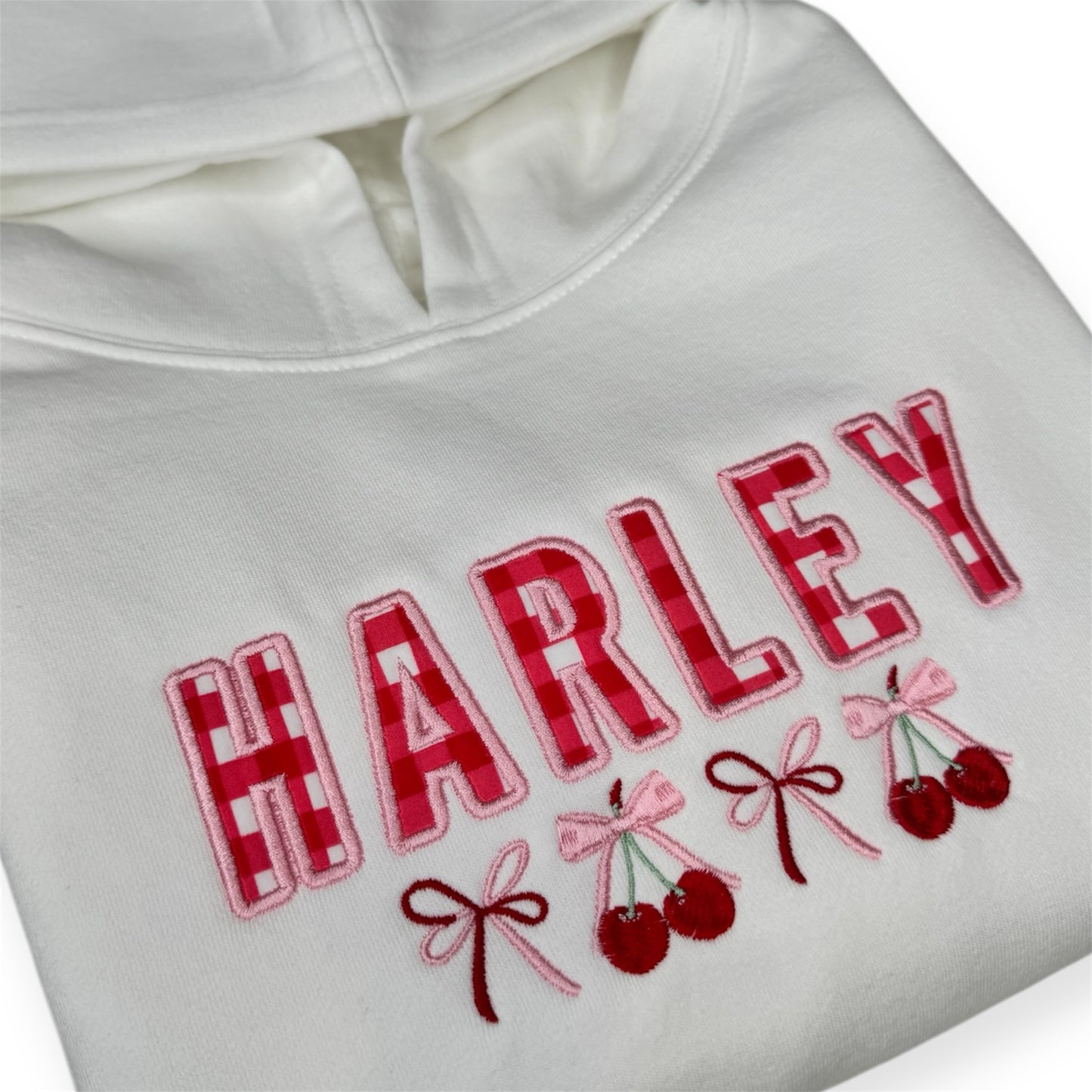 Appliqué Personalised Cherry Hoodie