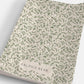 Willow Leaf Anti Roll Wedge Baby Changing Mat - Sage Green