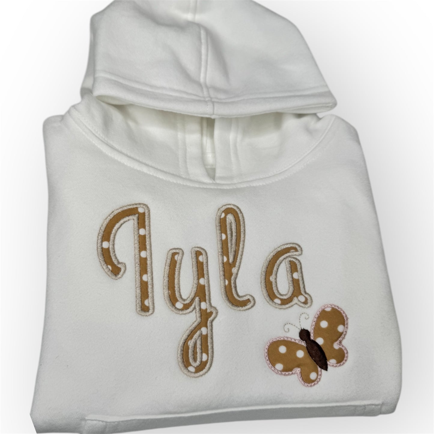 Appliqué Personalised Butterfly Hoodie