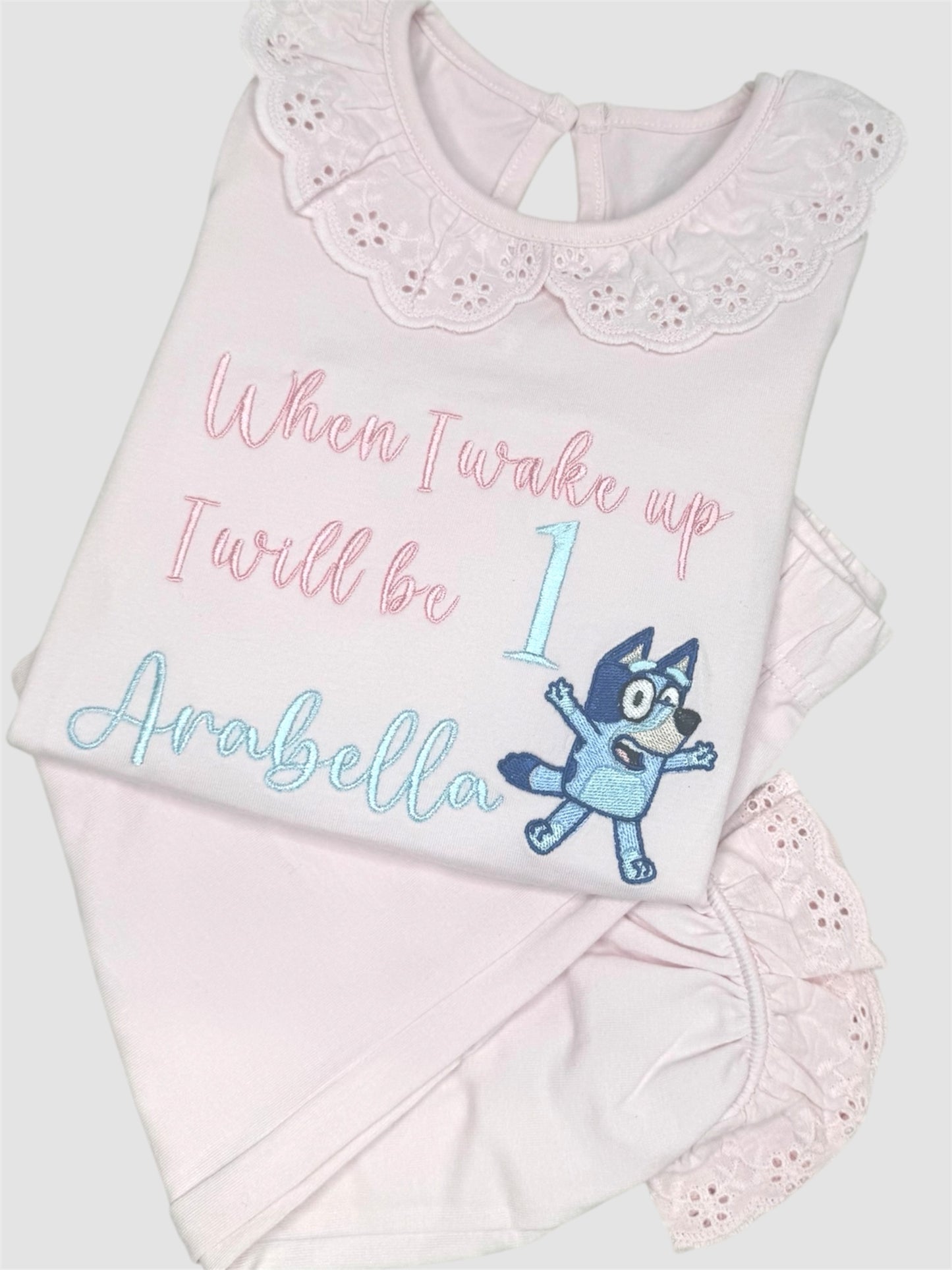 Bluey Birthday Embroidered Nightwear