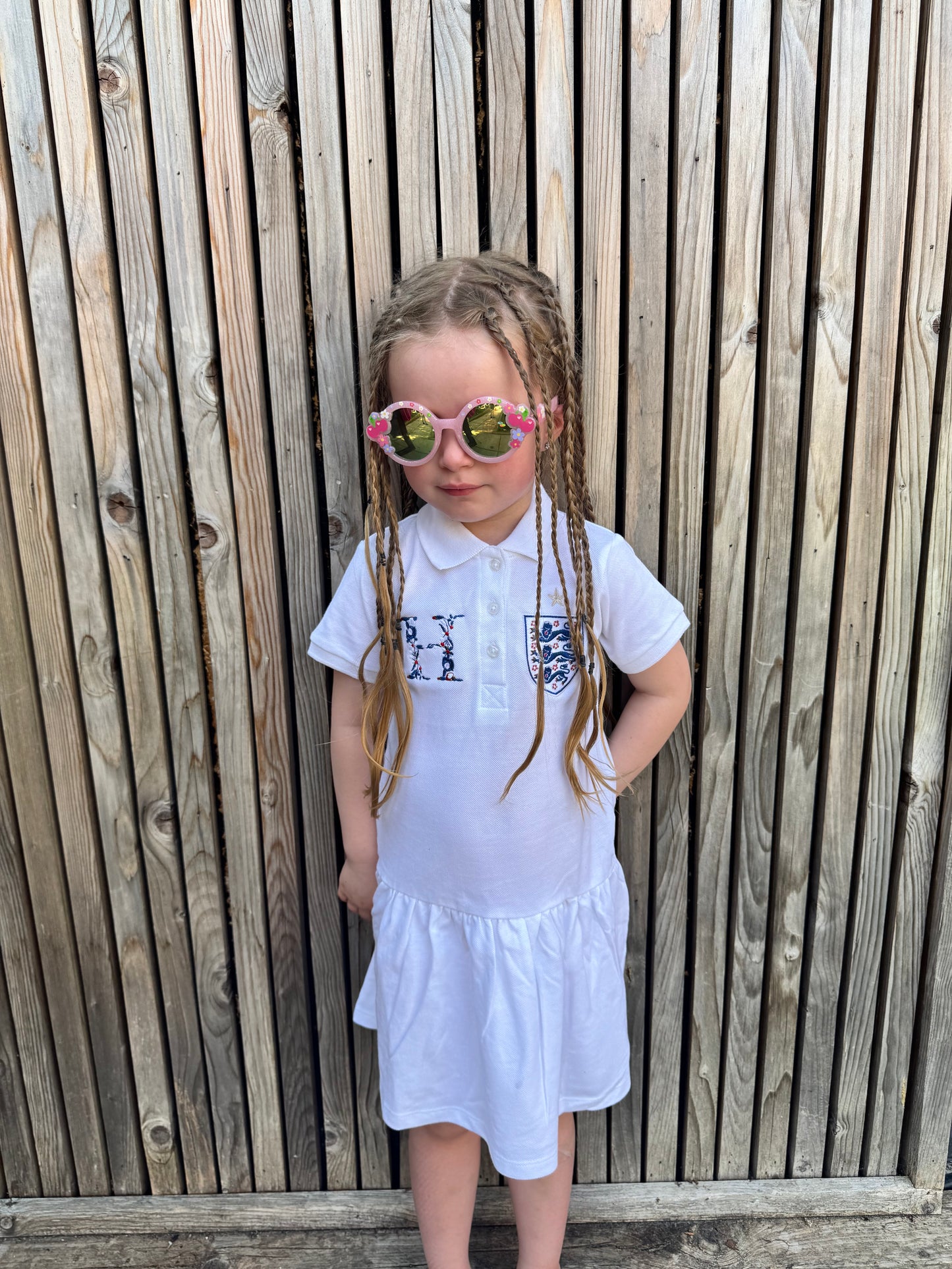 England Personalised Polo Dress