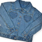 Personalised Denim Jacket Heart Pockets