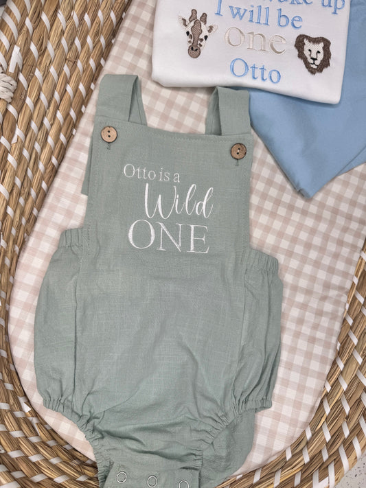 Wild One Personalised Romper