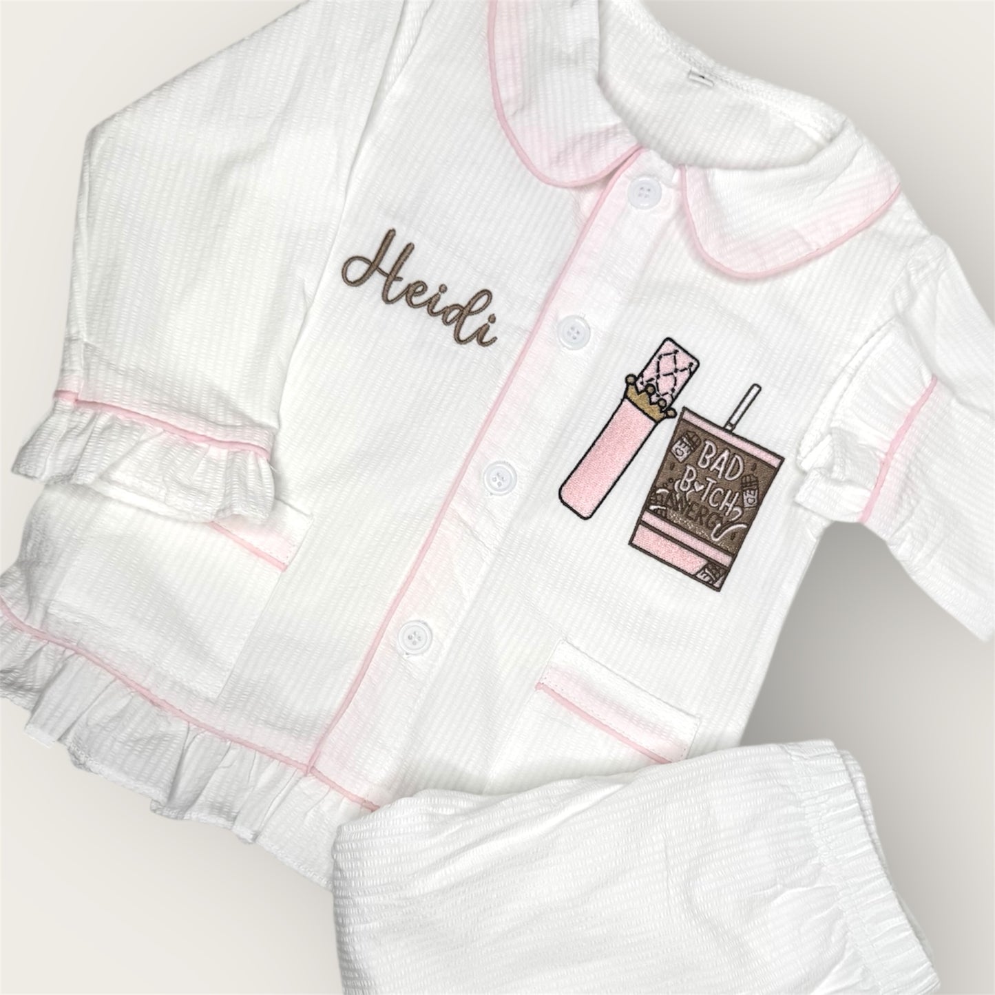 Makeup Inspired Frill Pj Set