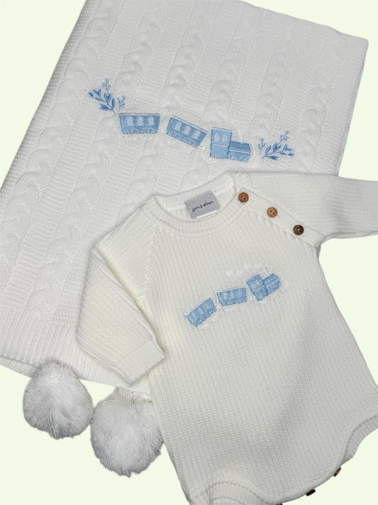 Train Knitted Style Romper