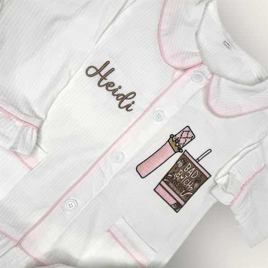 Makeup Inspired Frill Pj Set