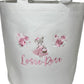 Personalised Pretty Bear Felt Trug Medium 50L