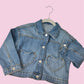 Personalised Denim Jacket Heart Pockets