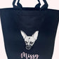 Custom Embroidered Pet Portrait Felt Toy Basket