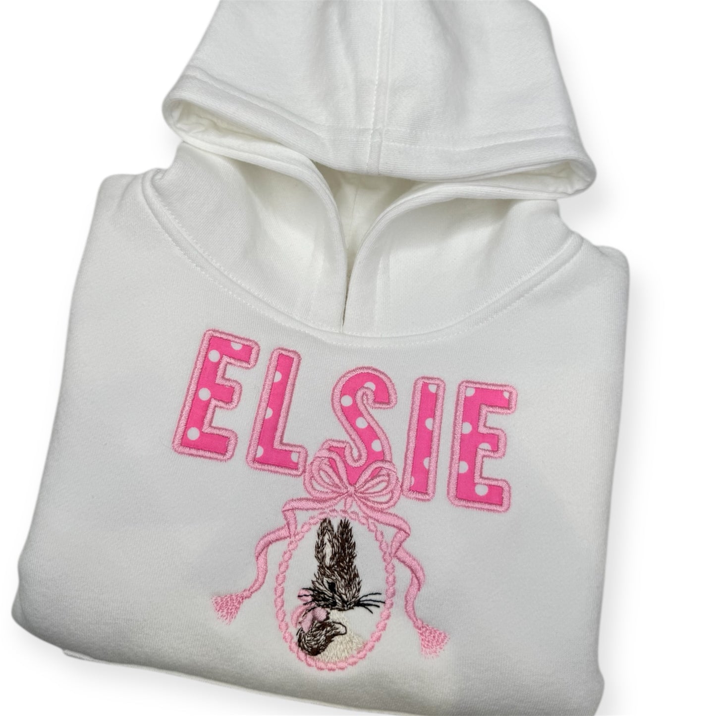 Appliqué Personalised Bunny Hoodie