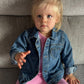 Personalised Denim Jacket Heart Pockets