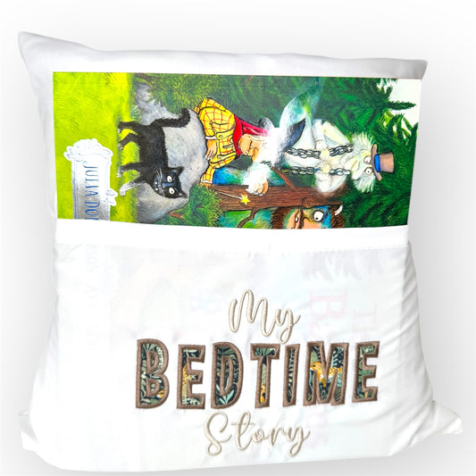 Personalised bedtime book cushion