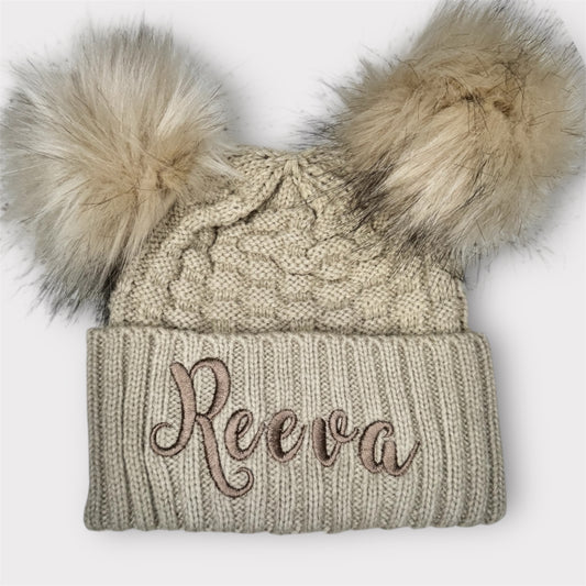 Personalised Pom hat NB-12M